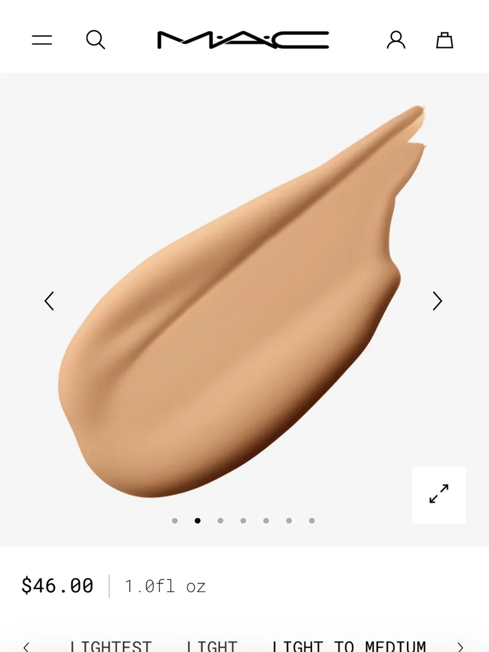 MAC Cosmetics Foundation Studio Radiance Color C3.5 ** NEW**